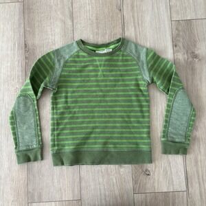 LL BEAN Striped Crewneck Sweater Shirt Long Sleeve Cotton Size Kids L 6-7X